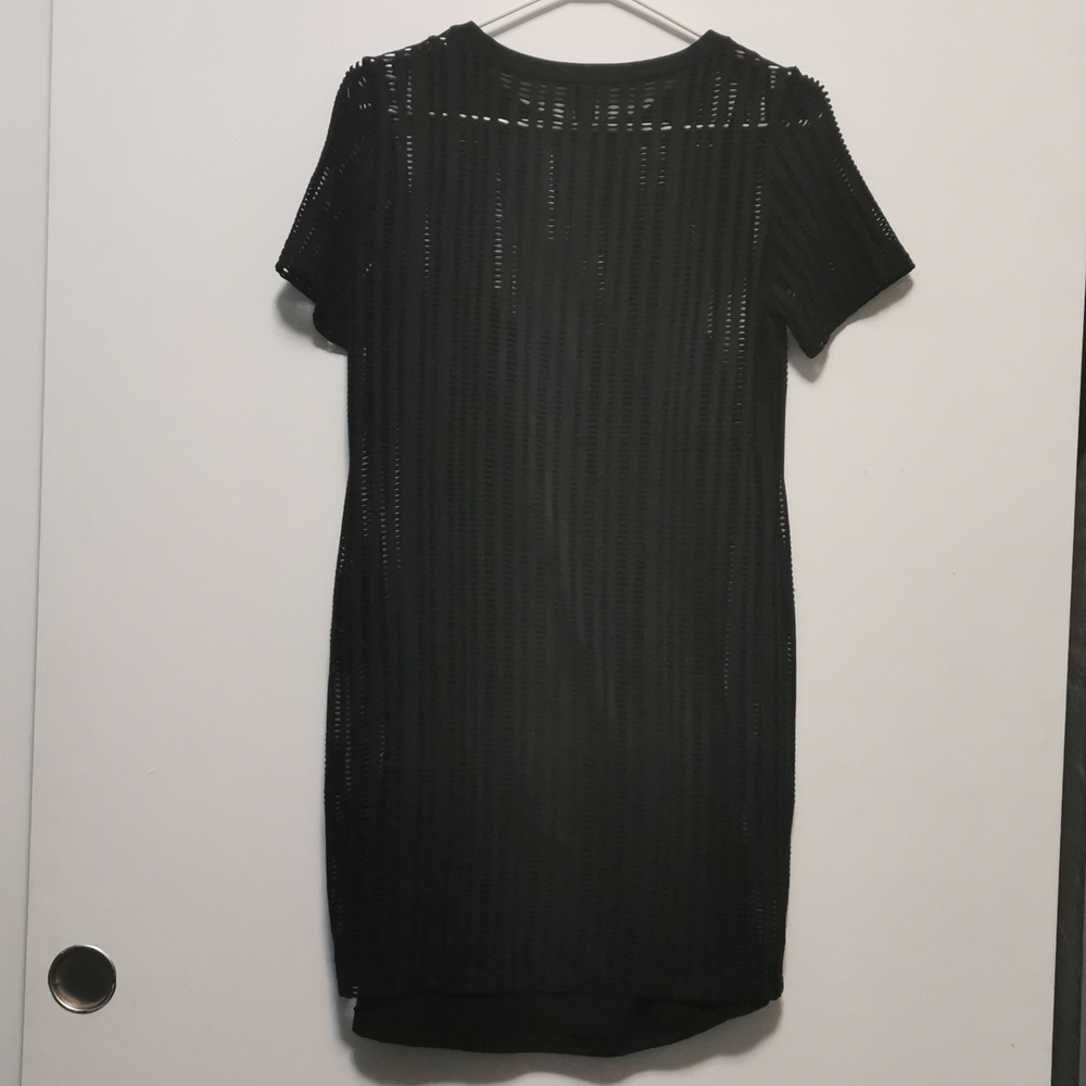 Mesh dress with slip